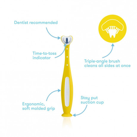 FridaBaby - Grow-With-Me Ensemble Brosse à dents d'entrainement 