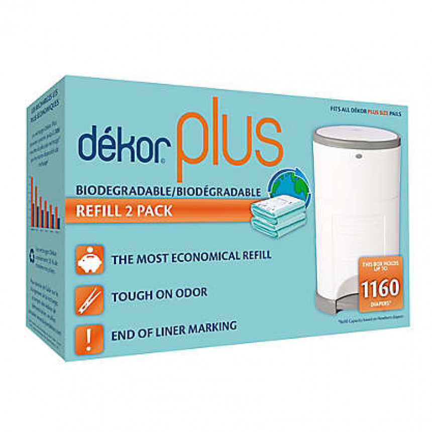 Dékor - 1160 Recharges pour poubelle Dekor Plus