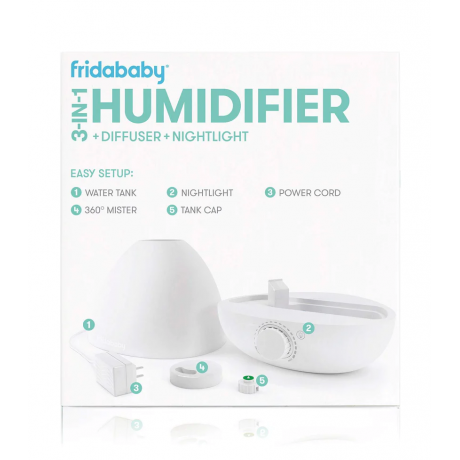 FridaBaby - Humidificateur 3-en-1, Diffuseur + Veilleuse