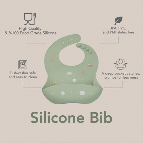 Noüka - Bavoir en silicone