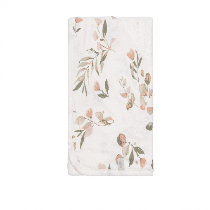 Perlimpinpin - Serviette à capuche en bambou - Feuilles