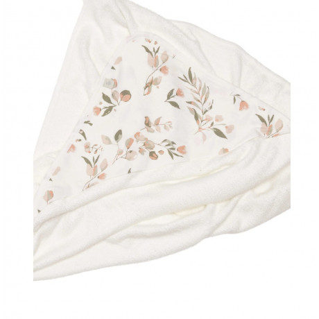 Perlimpinpin - Serviette à capuche en bambou - Feuilles