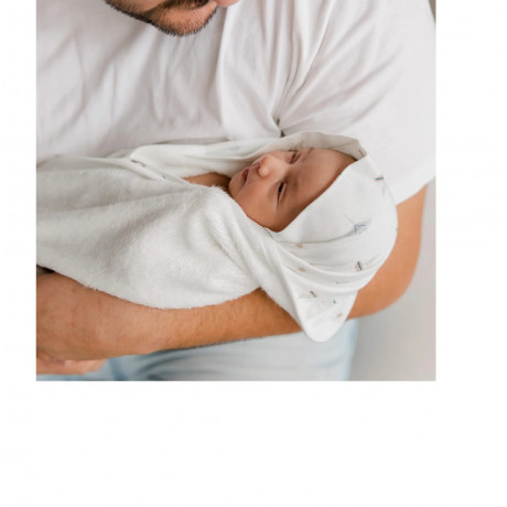 Perlimpinpin - Serviette à capuche en bambou – Océan