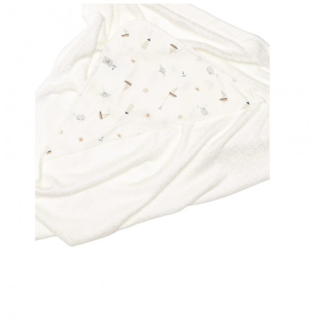 Perlimpinpin - Serviette à capuche en bambou – Océan