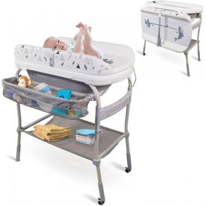 Lil Angels - Table à langer 2-en-1 avec baignoire