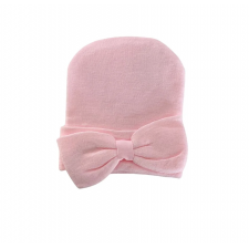 Kidcentral - Bonnet tricoté pour bébé avec nœud - Rose