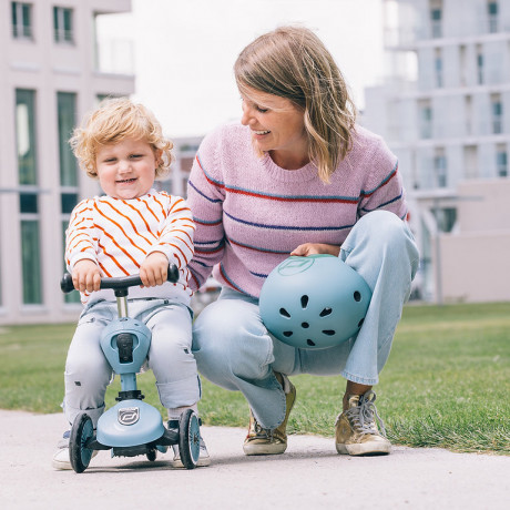 ᐅ Casque trottinette enfant XXS-S Noir et Or Scoot and Ride