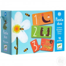 Djeco - Puzzle Duo - Numbers