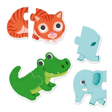 Djeco - Puzzle Duo - Animaux