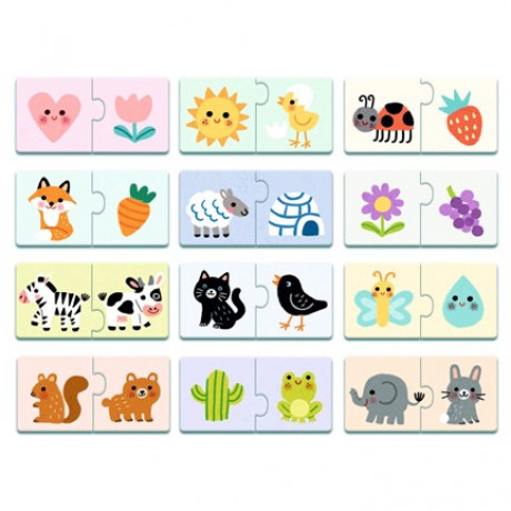 Djeco - Puzzle Duo - Couleurs
