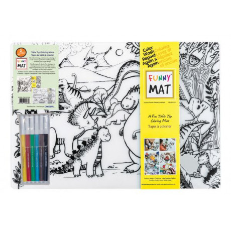 Funny Mat - Paquet de 2 - Tapis à colorier reutilisable - choix assorties