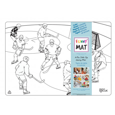 Funny Mat - Tapis Reutilisable à colorier (blanc) - Choix Assorties