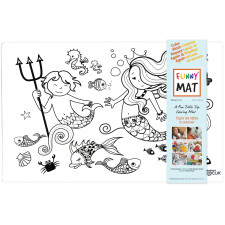 Funny Mat - Tapis Reutilisable à colorier (blanc) - Choix Assorties