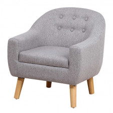 Julianni Kids - Grey Linen Arm Chair
