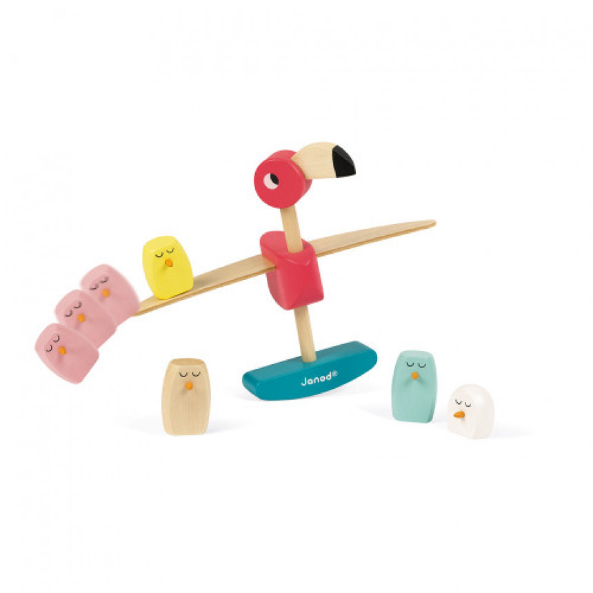 Janod - Jeu D'equilibre Flamand Rose (Bois)