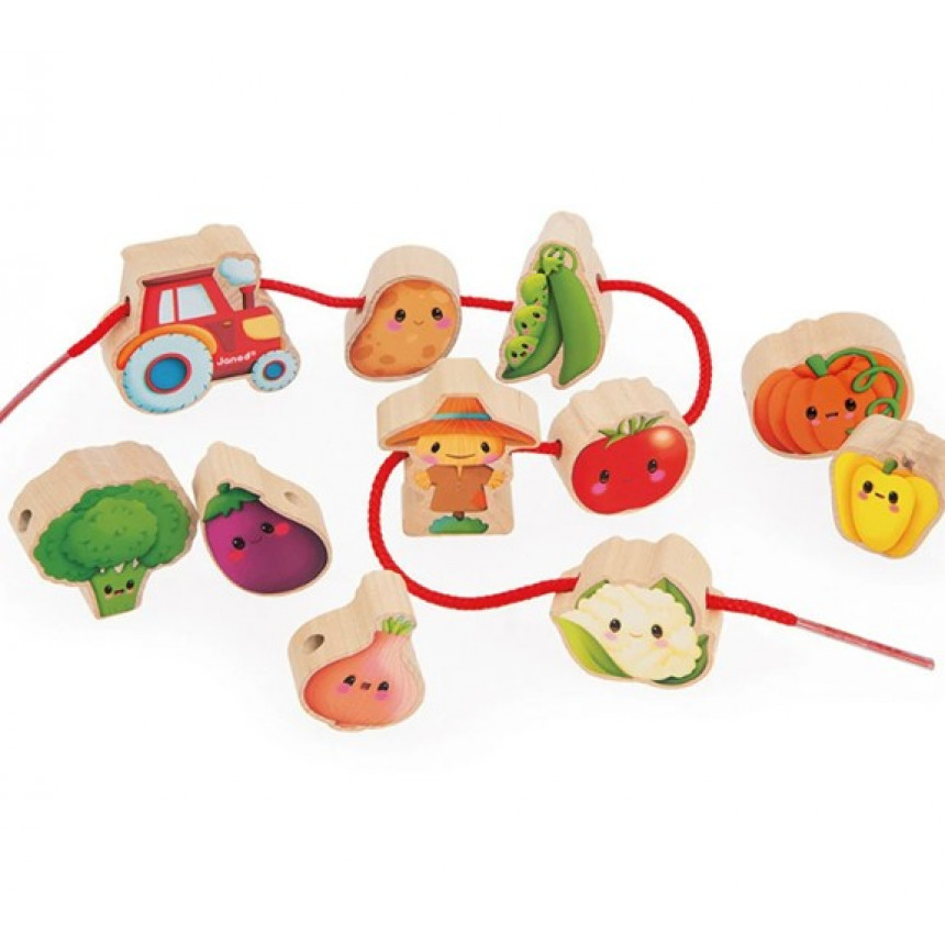 Janod - Perles a enfiler - Potager