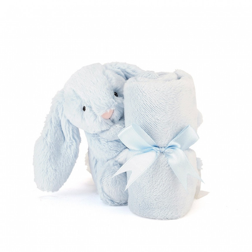 Jellycat - Peluche Bashful Lapin Soother - Bleu