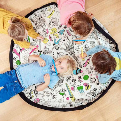 Play & Go - Sac de rangement et tapis d'activité - Colorier Paris