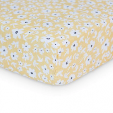 Lulujo - Drap contour en mousseline - Fleur Sauvage Jaune