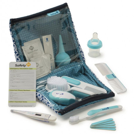 Safety 1st - Trousse de soins de santé et de beauté de luxe Bleu artique 25pc