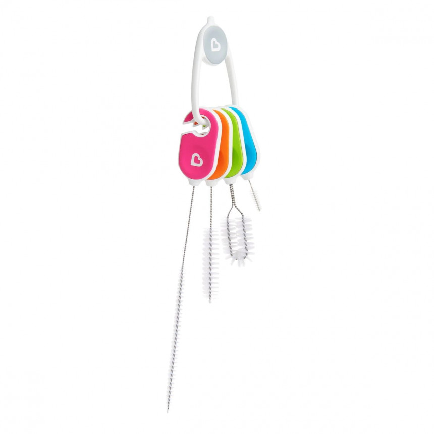 Munchkin - Ensemble de brosses de nettoyage de bouteilles et de gobelets Details