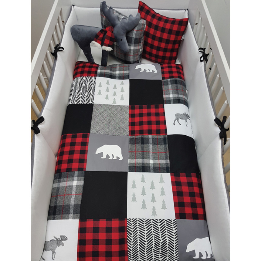 Carrement Bebe Style Chalet Ensemble De Literie 5 Morceaux Carrement Bebe Style Chalet Ensemble De Literie 5 Morceaux