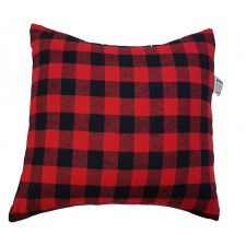 Carrément Bébé - Chalet Style - Decorative Cushion - Square Red & Black